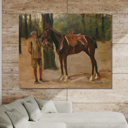 Stalliere Con Cavallo Max Liebermann mlb68 quadro stampato su tela