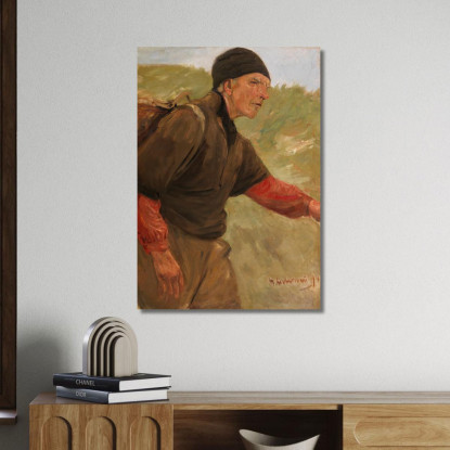 Contadino Che Cammina Max Liebermann mlb72 quadro stampato su tela
