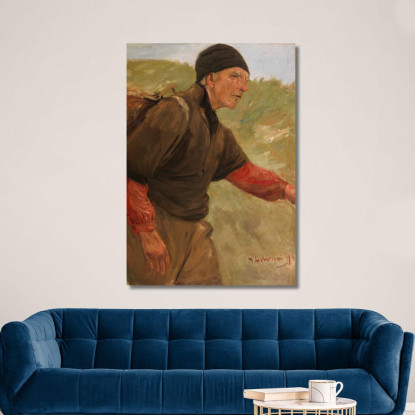 Contadino Che Cammina Max Liebermann mlb72 quadro stampato su tela