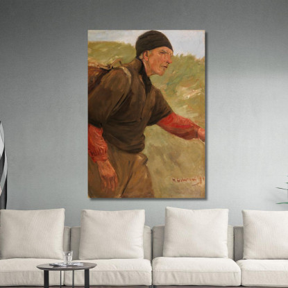 Contadino Che Cammina Max Liebermann mlb72 quadro stampato su tela