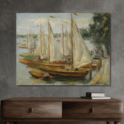 Barche A Vela Sul Wannsee Max Liebermann mlb74 quadro stampato su tela