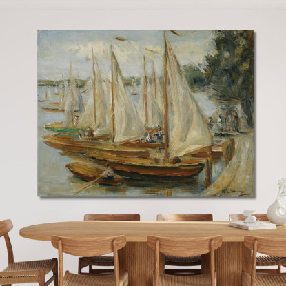 Barche A Vela Sul Wannsee Max Liebermann mlb74 quadro stampato su tela