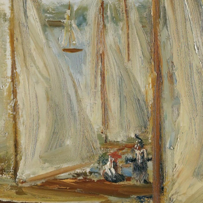 Barche A Vela Sul Wannsee Max Liebermann mlb74 quadro stampato su tela