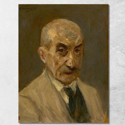 Autoritratto In Camice Da Pittore Busto Verso Destra Max Liebermann mlb76 quadro stampato su tela