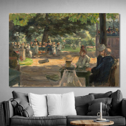 Studio Per Il Giardino Del Ristorante A Leida Max Liebermann mlb80 quadro stampato su tela