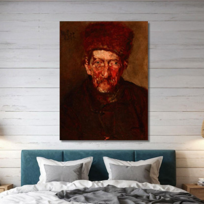 Studio: Busto Di Un Uomo Max Liebermann mlb81 quadro stampato su tela