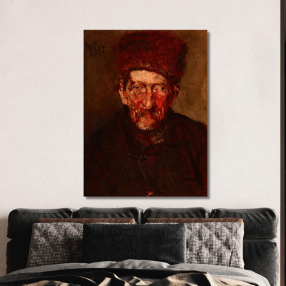 Studio: Busto Di Un Uomo Max Liebermann mlb81 quadro stampato su tela