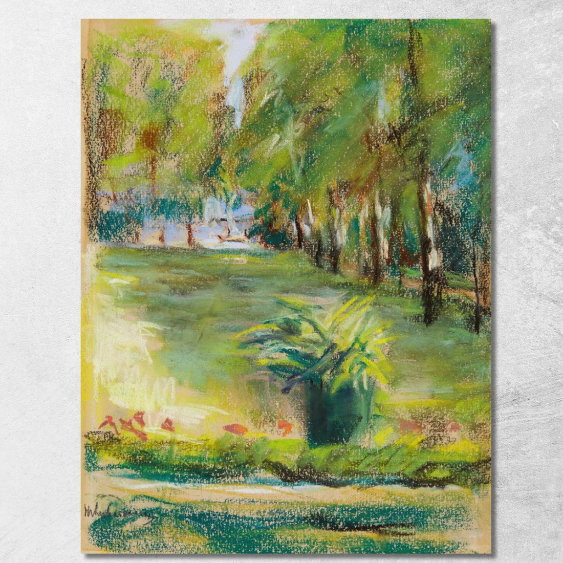 Il Giardino Dell'Artista Visto A Est Dalla Terrazza Con Vista Sul Viale Delle Betulle E Sul Wannsee Max Liebermann mlb84 quadro