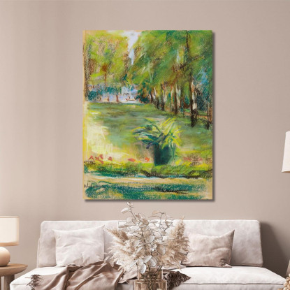 Il Giardino Dell'Artista Visto A Est Dalla Terrazza Con Vista Sul Viale Delle Betulle E Sul Wannsee Max Liebermann mlb84 quadro