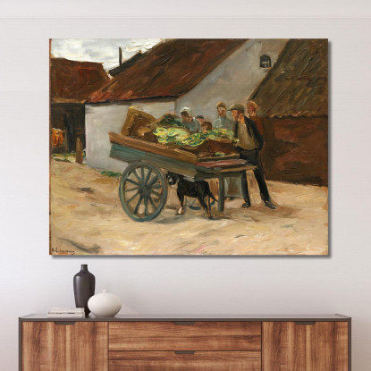 Carretto Di Verdure – Carretto Trainato Da Cani Max Liebermann mlb92 quadro stampato su tela