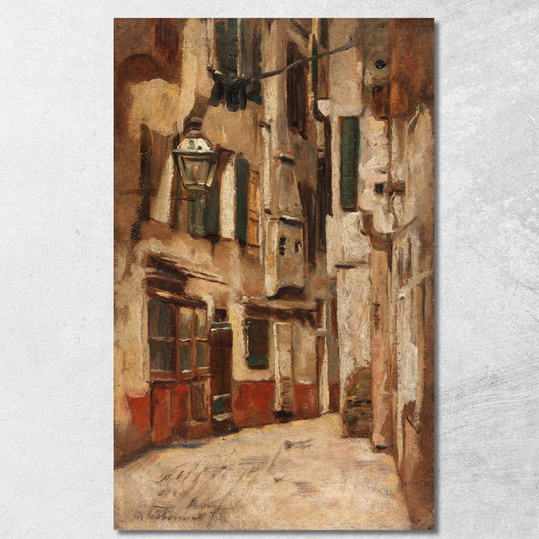 Vicolo Veneziano Verso Destra Max Liebermann mlb93 quadro stampato su tela