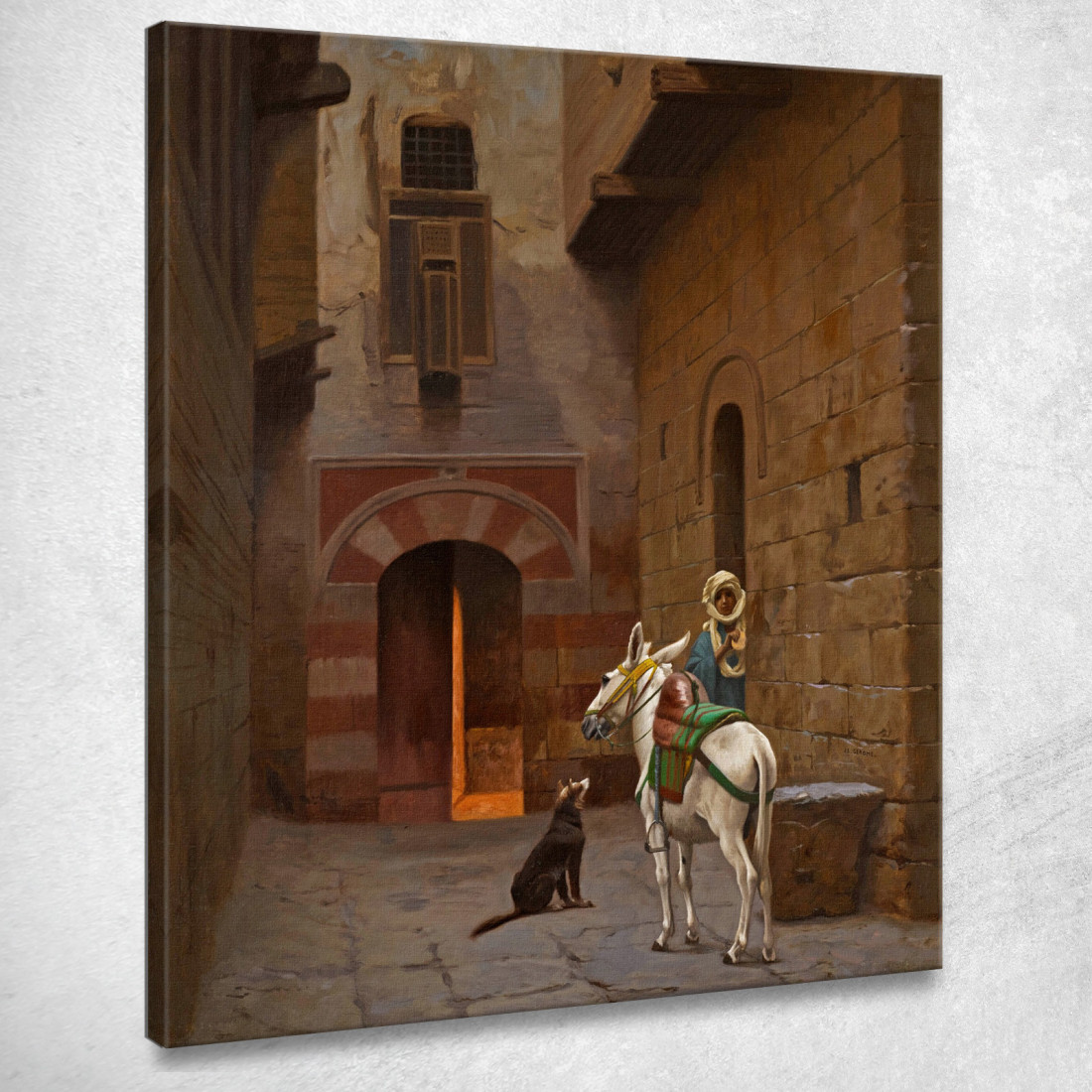 Aspettando Il Maestro Jean-Léon Gérôme jlg162 quadro stampato su tela