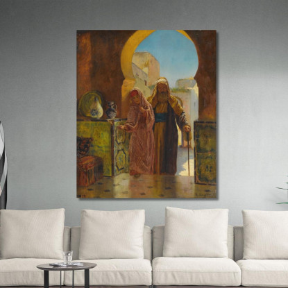 Una Mano Amica Rudolf Ernst rer2 quadro stampato su tela