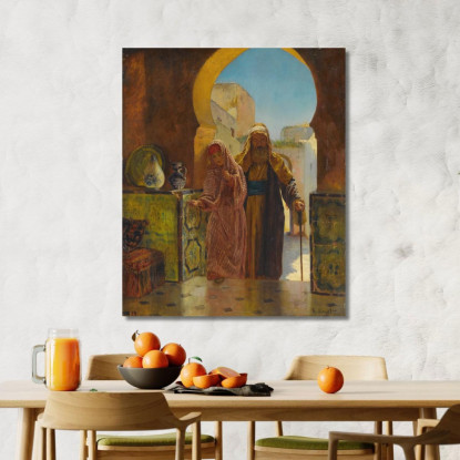 Una Mano Amica Rudolf Ernst rer2 quadro stampato su tela