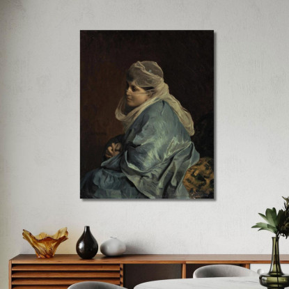 Donna Di Costantinopoli Jean-Léon Gérôme jlg164 quadro stampato su tela