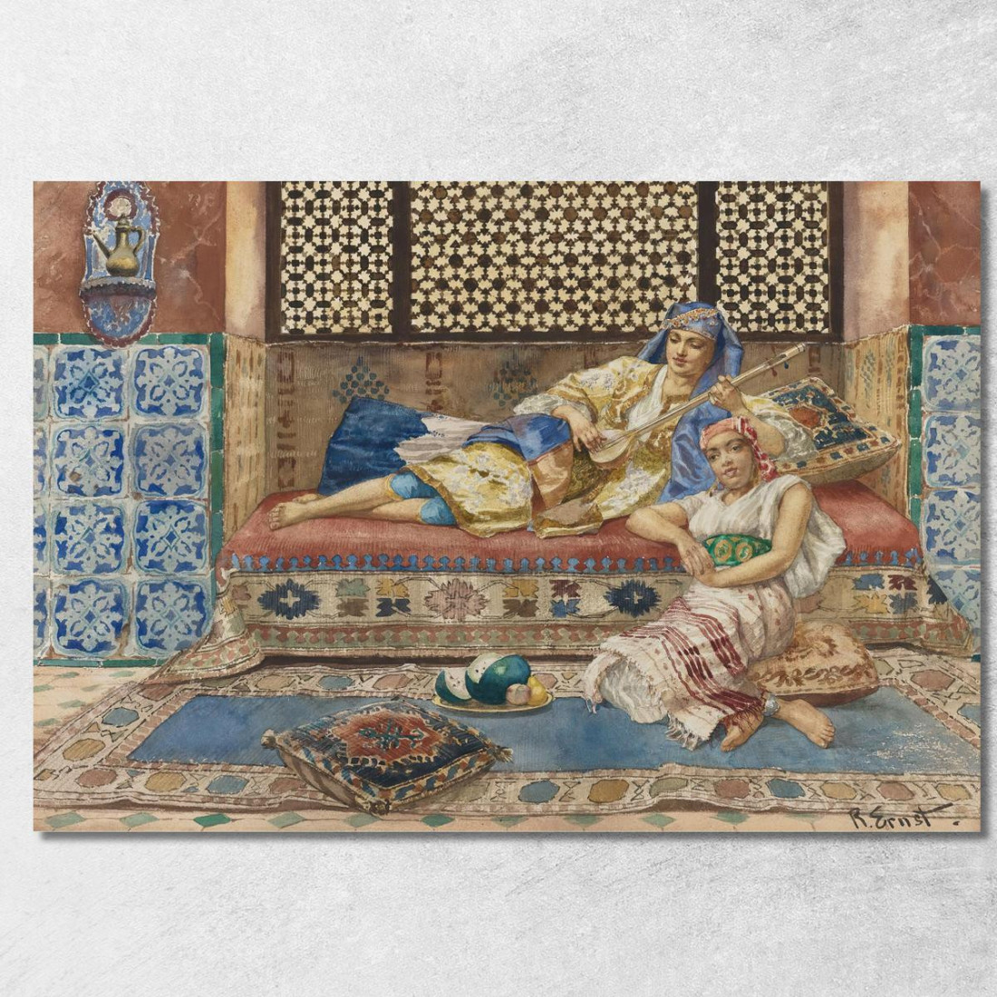 Canzone Dell'Harem Rudolf Ernst rer19 quadro stampato su tela