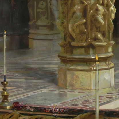 Onorando La Tigre Rudolf Ernst rer20 quadro stampato su tela