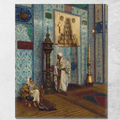 Nella Moschea Rudolf Ernst rer22 quadro stampato su tela