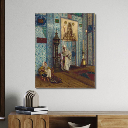 Nella Moschea Rudolf Ernst rer22 quadro stampato su tela