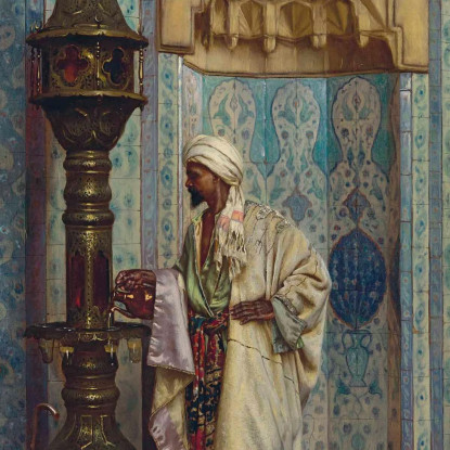 Nella Moschea Rudolf Ernst rer22 quadro stampato su tela