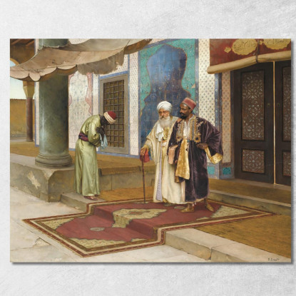 Uscendo Dalla Moschea Rudolf Ernst rer28 quadro stampato su tela