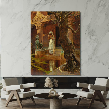 Lo Stagno Sacro Rudolf Ernst rer30 quadro stampato su tela