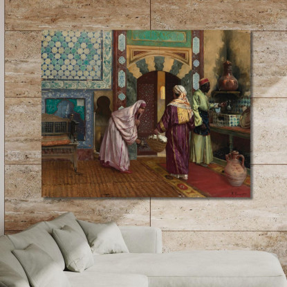 L'Hammam Rudolf Ernst rer47 quadro stampato su tela