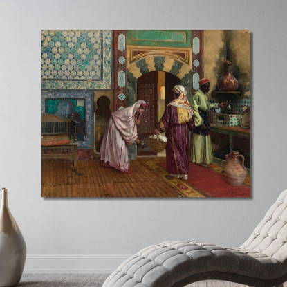 L'Hammam Rudolf Ernst rer47 quadro stampato su tela