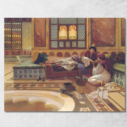 La Manicure Rudolf Ernst rer49 quadro stampato su tela