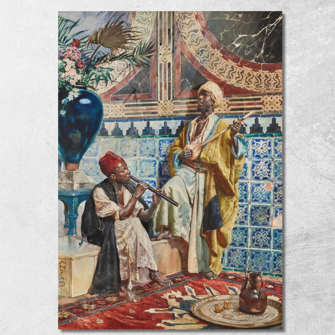 I Musicisti 2 Rudolf Ernst rer52 quadro stampato su tela