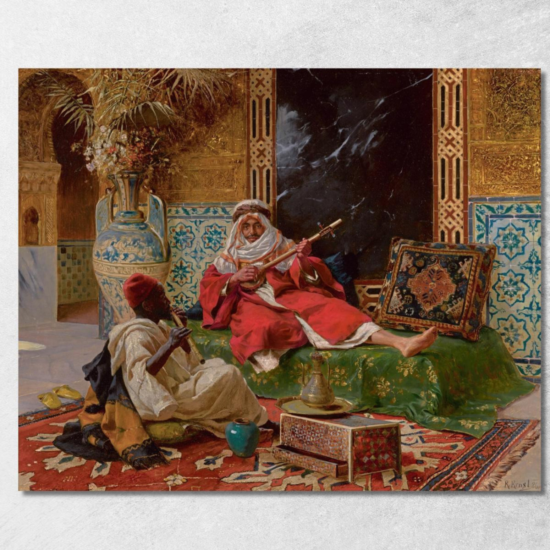 I Musicisti Rudolf Ernst rer53 quadro stampato su tela