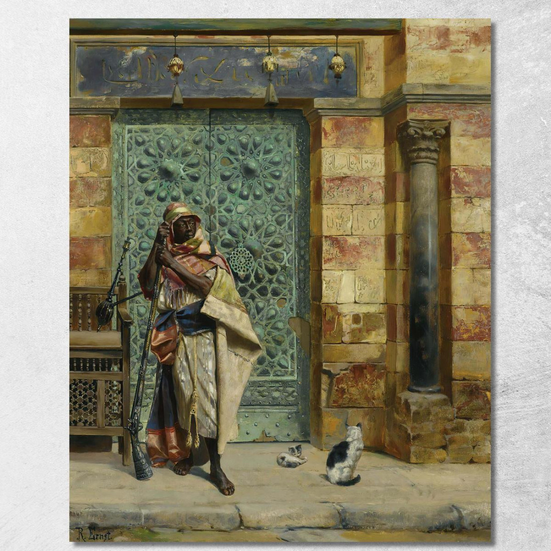 La Guardia Nubiana Rudolf Ernst rer57 quadro stampato su tela