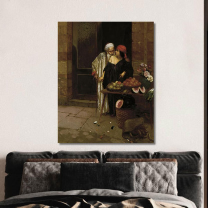 La Venditrice Di Arance Rudolf Ernst rer58 quadro stampato su tela