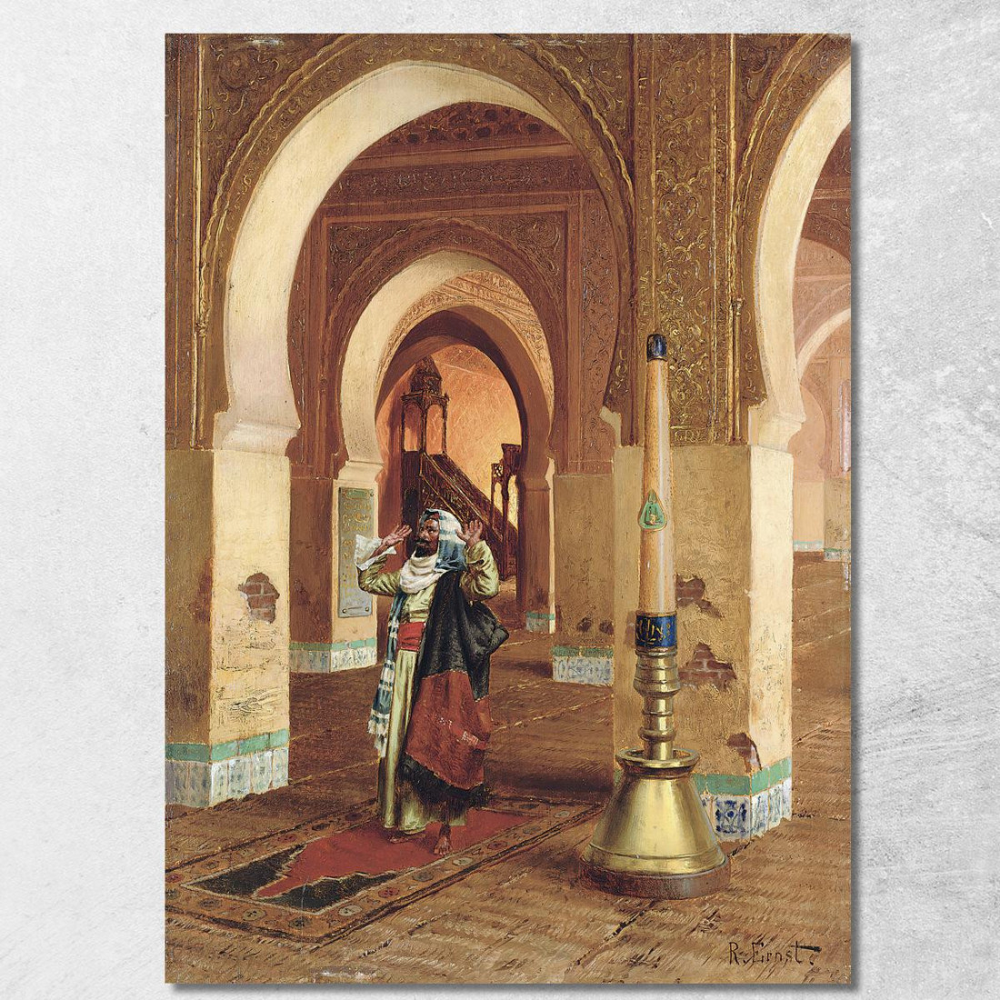 La Preghiera Rudolf Ernst rer63 quadro stampato su tela