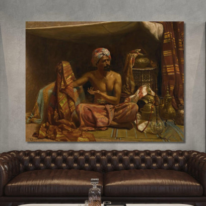 Il Mercante Di Tappeti Rudolf Ernst rer64 quadro stampato su tela