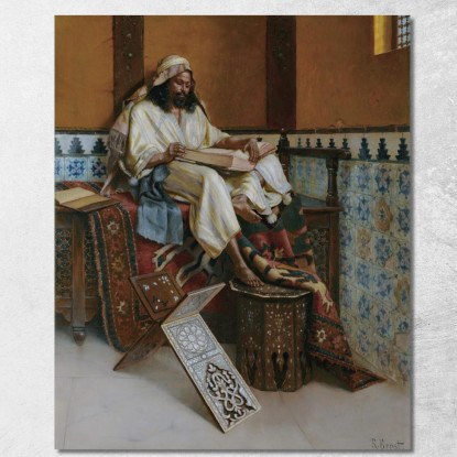 Lo Studioso Rudolf Ernst rer65 quadro stampato su tela