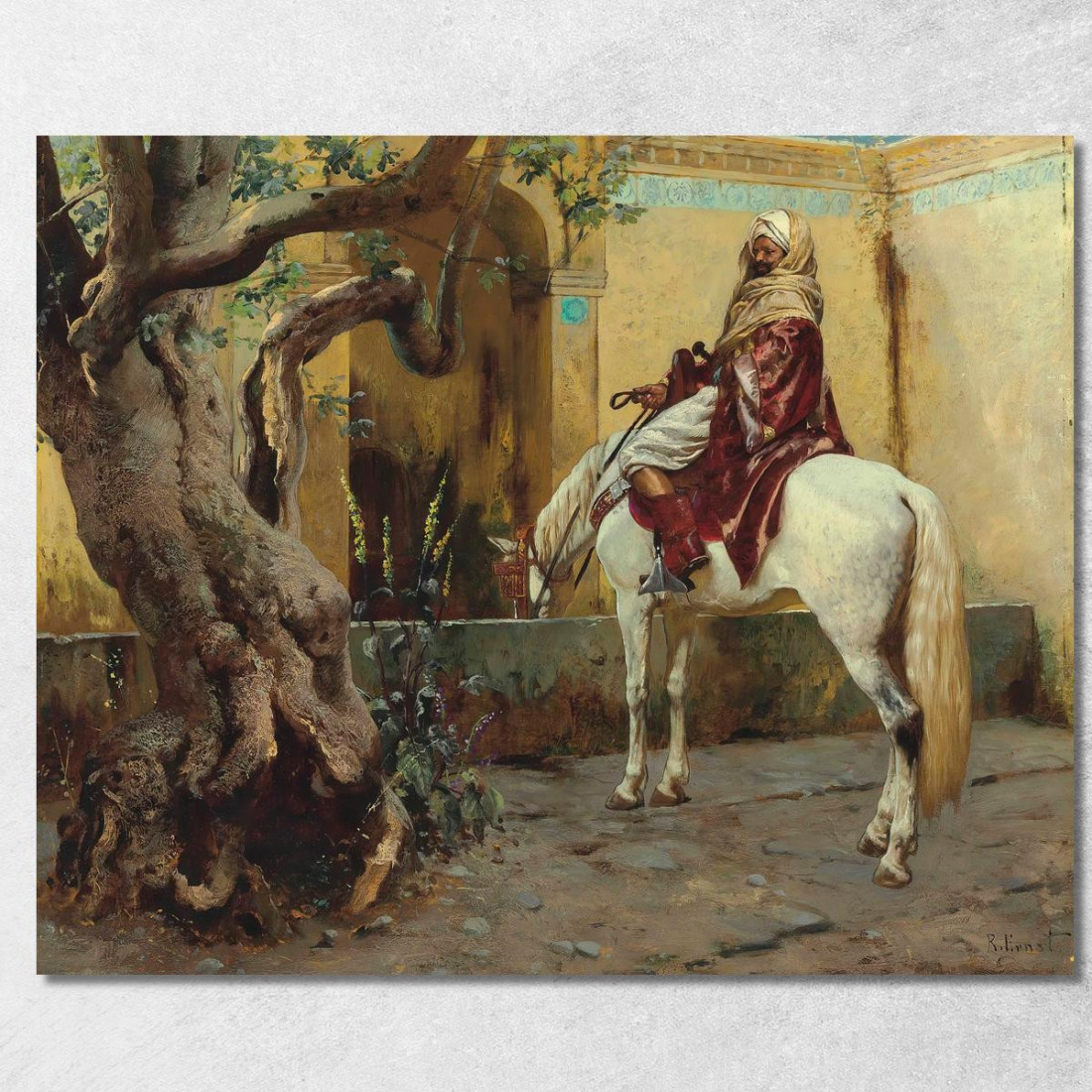 L'Abbeveratoio Rudolf Ernst rer68 quadro stampato su tela