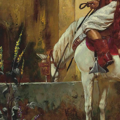 L'Abbeveratoio Rudolf Ernst rer68 quadro stampato su tela
