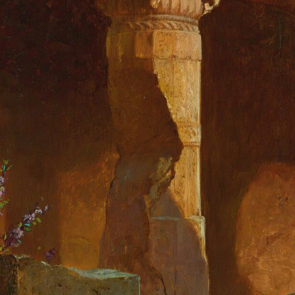 Tigre A Riposo Rudolf Ernst rer70 quadro stampato su tela