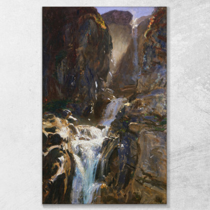 Una Cascata John Singer Sargent jss7 quadro stampato su tela