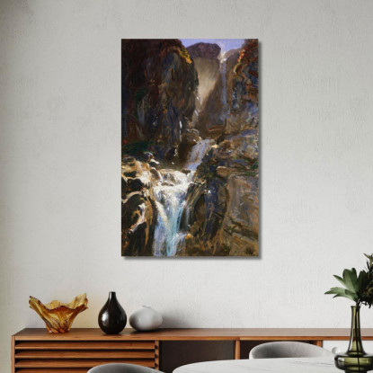Una Cascata John Singer Sargent jss7 quadro stampato su tela