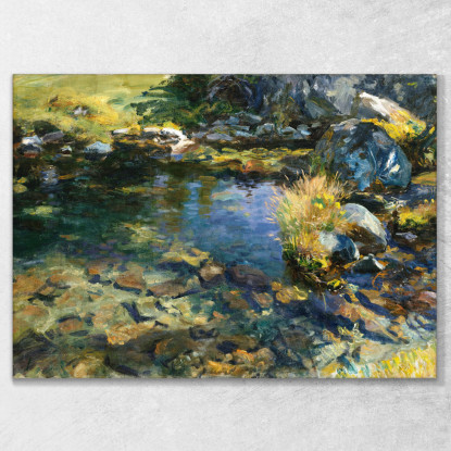 Piscina Alpina John Singer Sargent jss11 quadro stampato su tela