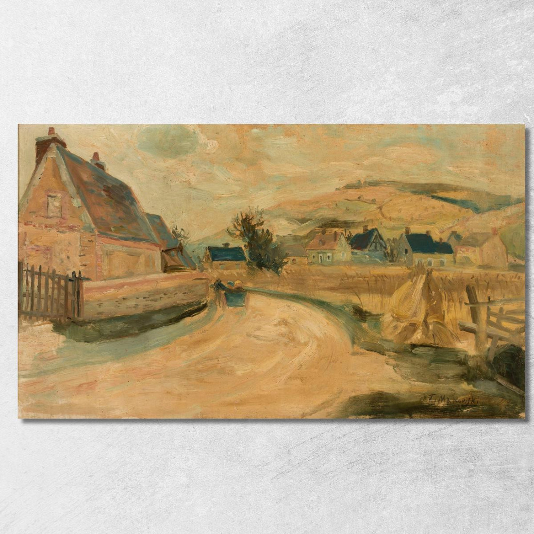 Villaggio Di Merey Tadeusz Makowski tmk121 quadro stampato su tela