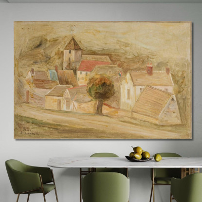 Piccola Città Tadeusz Makowski tmk122 quadro stampato su tela