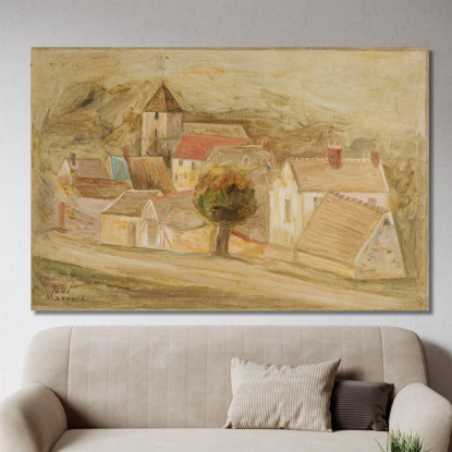 Piccola Città Tadeusz Makowski tmk122 quadro stampato su tela