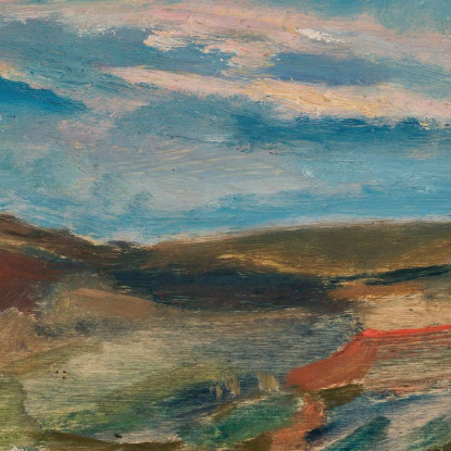 Collina Al Chiaro Di Luna Tadeusz Makowski tmk125 quadro stampato su tela