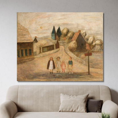 Paesaggio Normanno Breuilpont Tadeusz Makowski tmk128 quadro stampato su tela