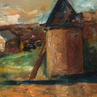 Paesaggio Con Edifici Urbani Tadeusz Makowski tmk135 quadro stampato su tela