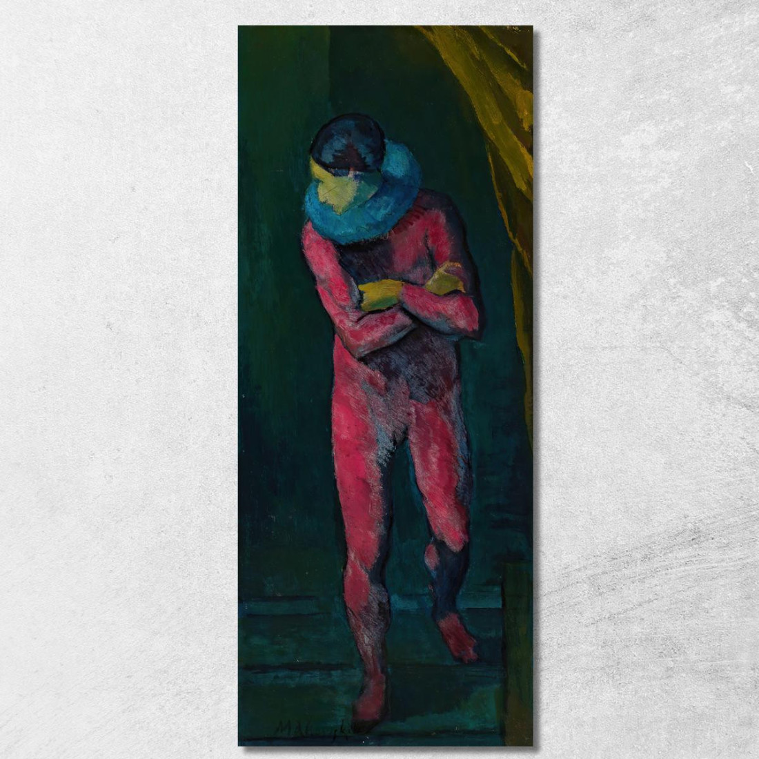 Pierrot Tadeusz Makowski tmk138 quadro stampato su tela