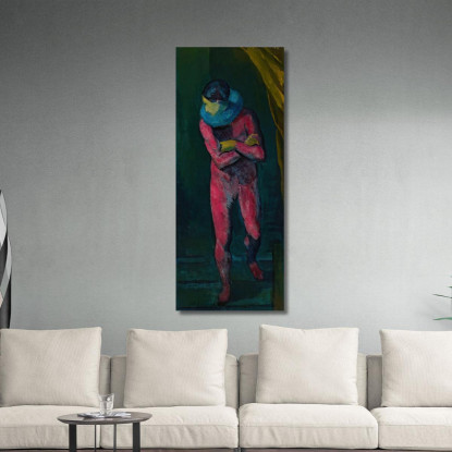 Pierrot Tadeusz Makowski tmk138 quadro stampato su tela